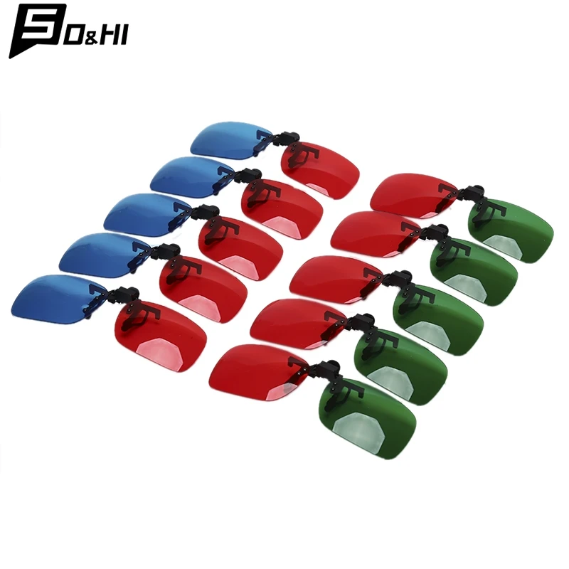 HOT 1/2/5Pcs 3D Glasses Fits Over Most Prescription Glasses for 3D Movies Gaming and TV