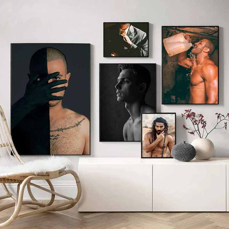 Uomo Maturo Muscle Man Canvas Poster Power And Ormone Wall Art Immagini Per Soggiorno Camera Da Letto Bar Club Gym Modern Home Decor