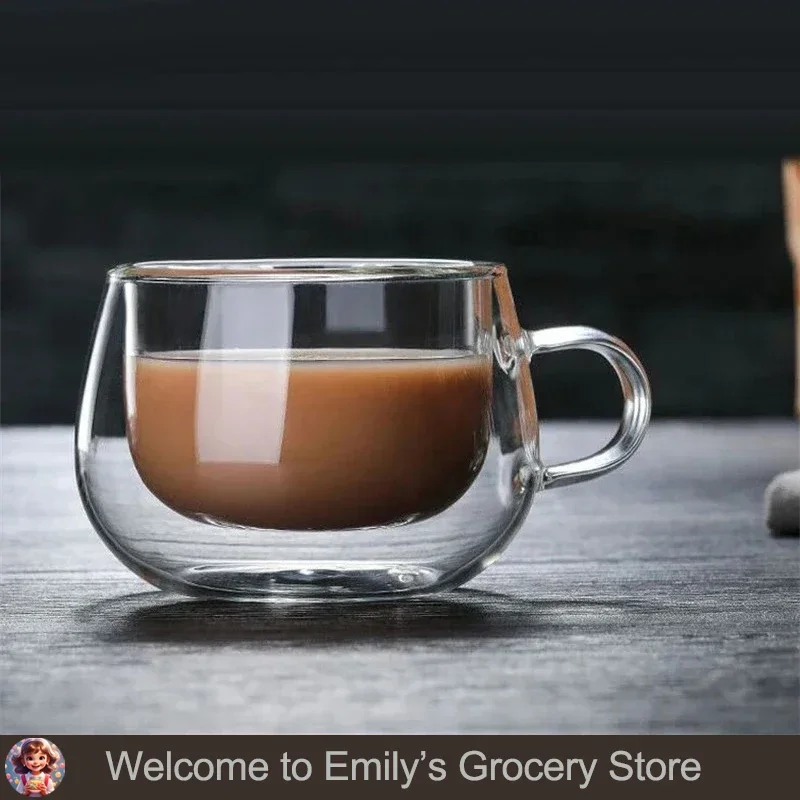 Heat-Resistant Double Wall Glass Coffee Mugs - أكو...
