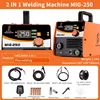 MINI Digital Gasless Mag Welder MMA Welding Machine Flux Core Wire Soldadora Poste A Souder Mig Mesin Las Mig-250 Without Gas 3