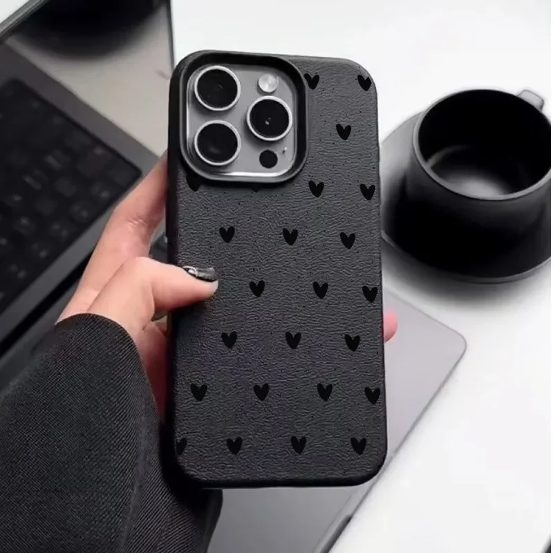 Polka Dot Love Heart Phone Cases