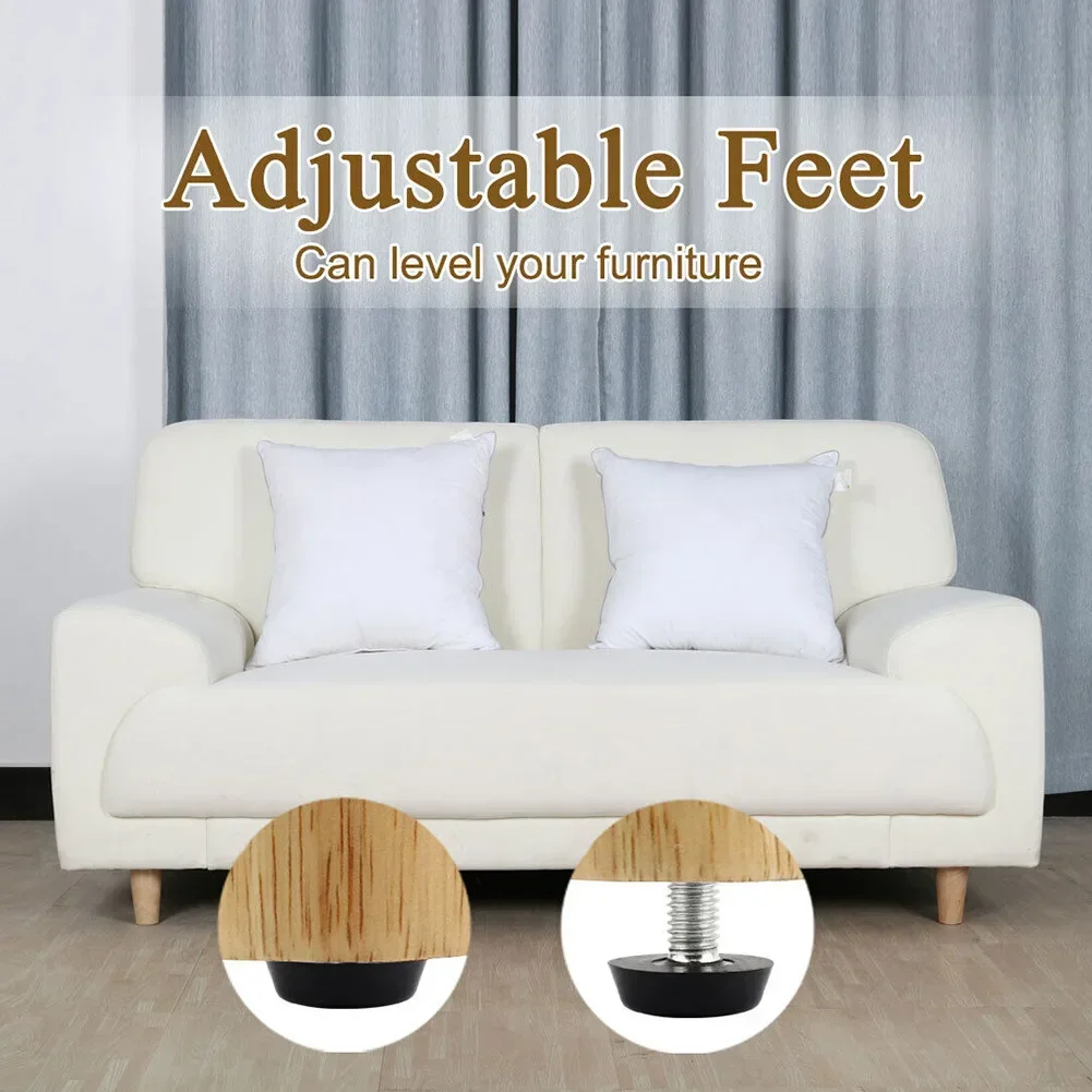 20PCS Adjustable Furniture Leveling Feet 21mm Base Home Office Furniture Glide Leveler For Sofa Table Chair Cabinet Heavier Desk furniture gliders furniture feet levelers