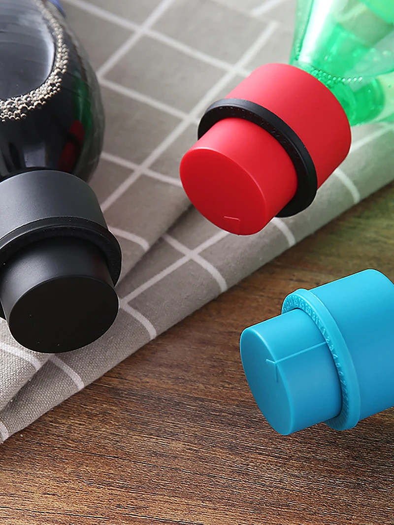 Mode Soda Cover Caps sichere und langlebige Soda und Flaschen verschlüsse hochwertige Silikon Soda Saver Pump Caps für Flaschen getränke – Detail 3