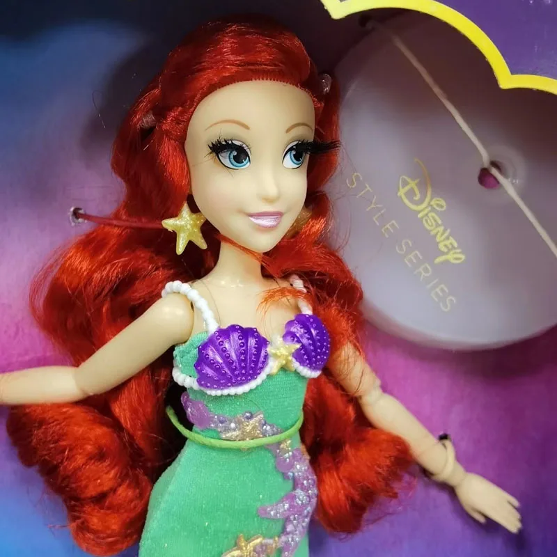 Disney Store Official Ariel Story Doll, The Little Mermaid, 11 inch, Fully Posable Toy in Glittering Outfit - Suitable for Ages 3+ Toy Figure, Gifts