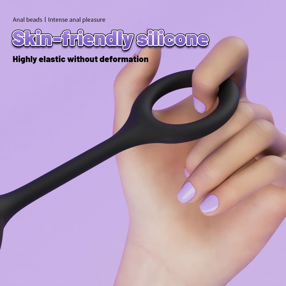 Perline anali, plug anale, stimolatore prostatico, plug anale a sfera, giocattolo sessuale per adulti per donne, uomini, coppie, masturbatore, strumento SM per flirtare, perlina da tirare_voghion.com