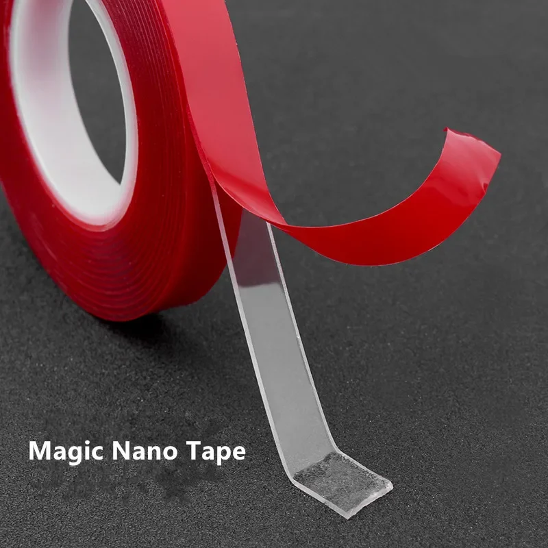 3 M Double Sided Adhesive Sticker Tape Nano Transparent Reusable Waterproof Strong Adhesive Tape Cleanable Car Protect Sticker double sided adhesive tape