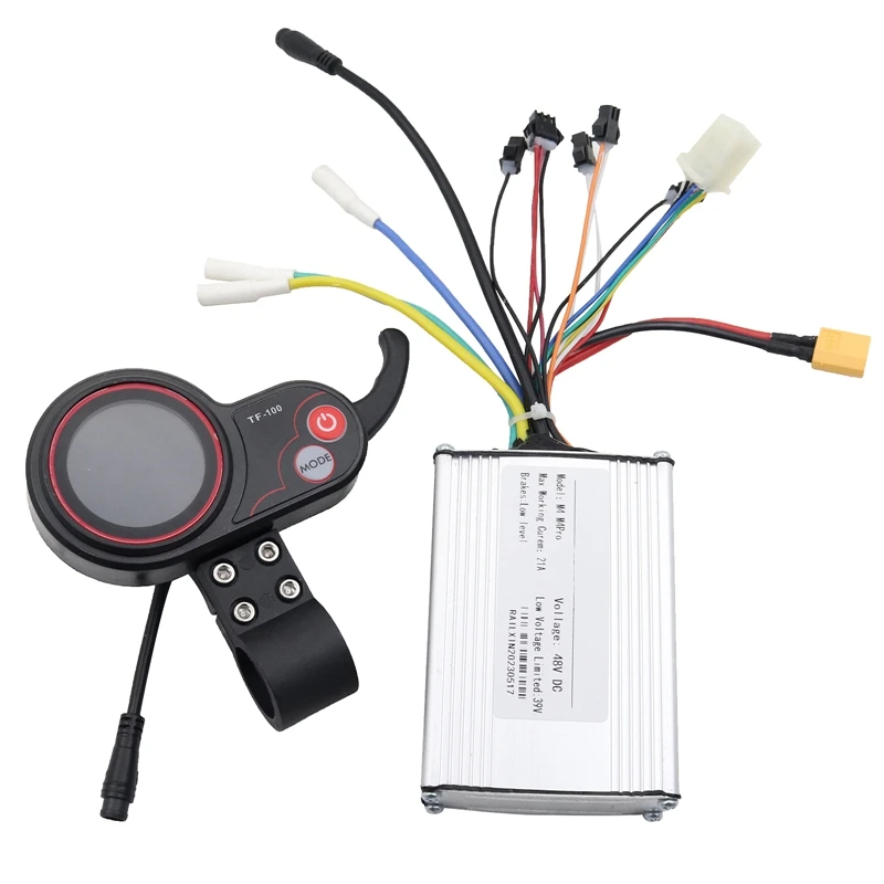 

48V 21A Electric Scooter Brushless Controller+TF-100 6Pin LCD Meter For KUGOO Kukirin M4/M4 Pro Repair Parts Accessories