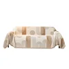 Universal Sofa Cover Winter Plush One-Piece Sofa Protector Nordic Sle Machine Washable for Three-Seater Sofa Dustproof 5