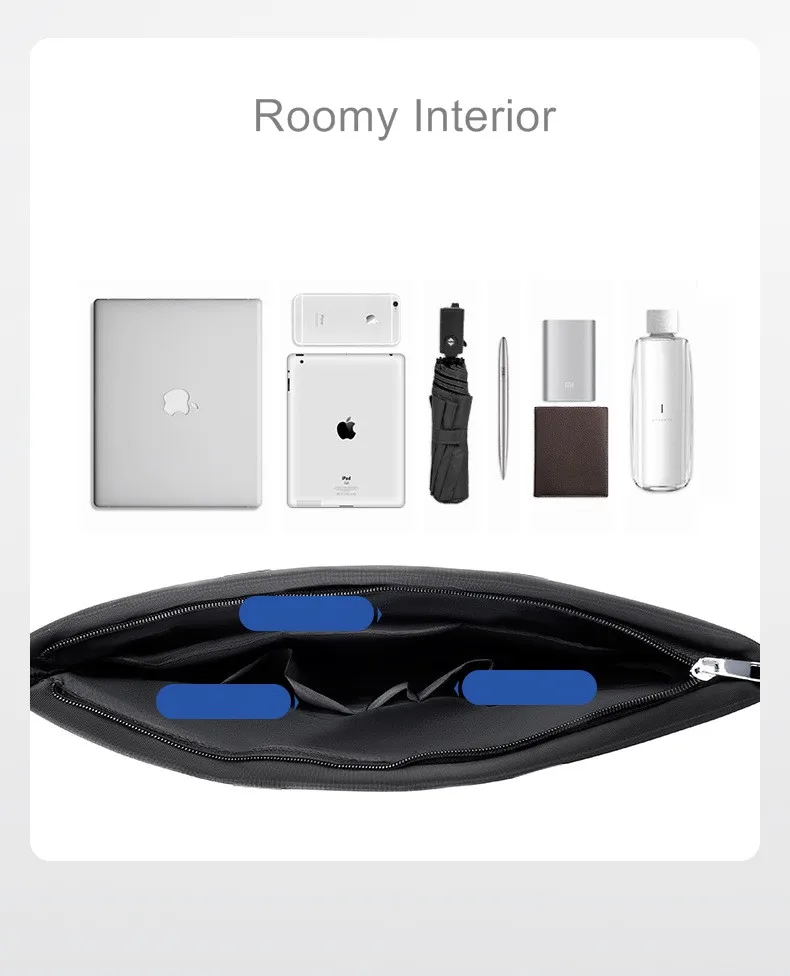 High Grade Business Laptop Bag Package Men's Waterproof Briefcase Handbag Official Large Capacity Black Blue Gray Custom Logo