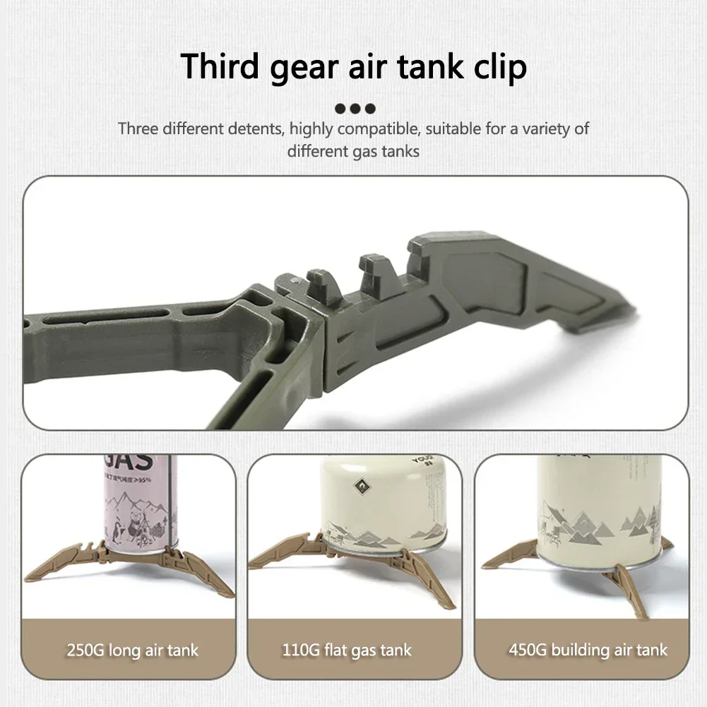 Camping Stove Stand 1pc Gas Tank Stand Folding Portable Easy Folding Tripod Stable Stand Universal Base Camping Stove Kettle Holder