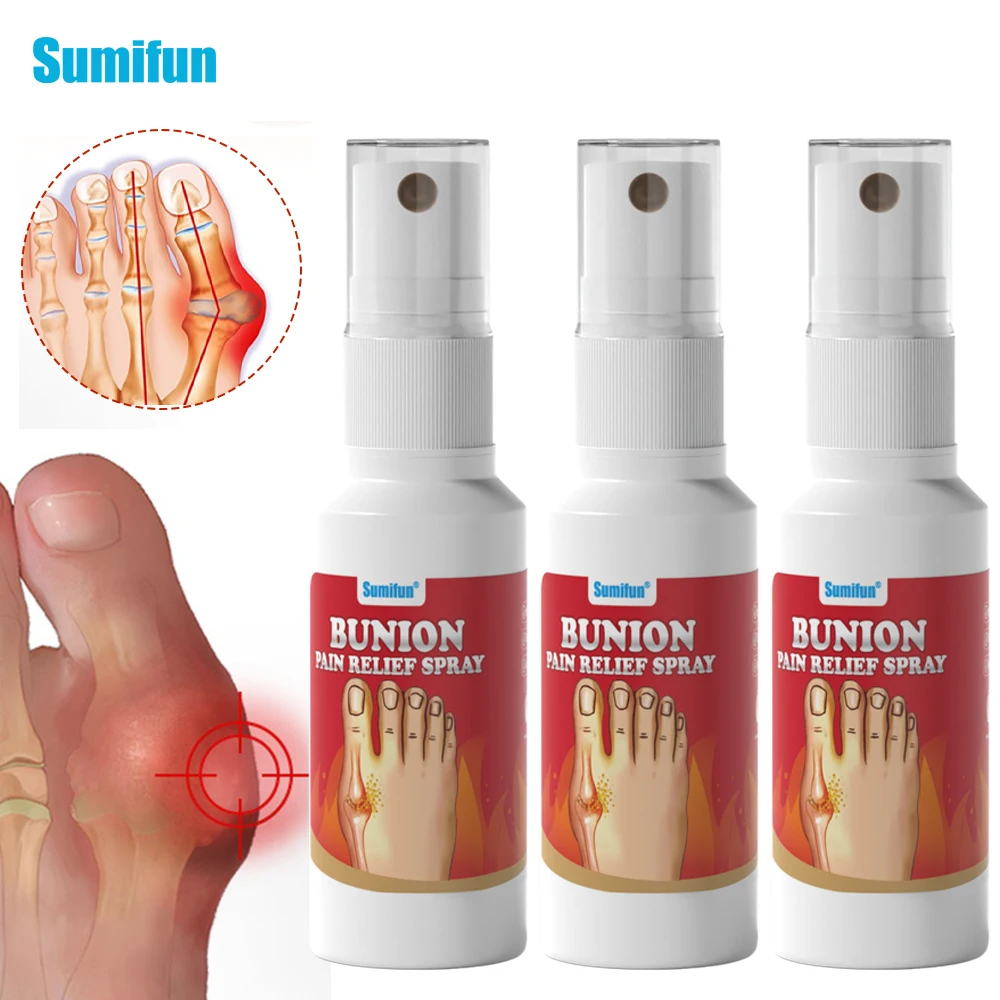 

1/2/3Pcs Sumifun Gout Treatment Spray Foot Thumb Corrector Pain Relief Liquid Finger Hallux Toe Bunion Medical Health Plaster