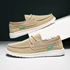 Golden Sapling Canvas Shoes Men Retro Loafers Lightweight Flats Leisure Footwear Male Summer Moccasin men's Casual Business Shoe 6