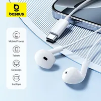 Baseus Encok CZ19 Semi-in-Ear Wired Earphones Type-C With Mic For IOS Mac Xiaomi Samsung HUAWEI Computer Cellphone Headphones 1