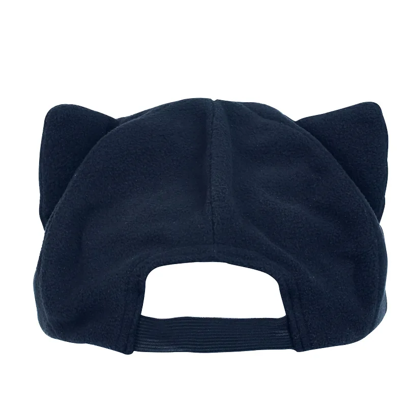 Cosplay Hats Anime EVA Shikinami Asuka Rangure Asuka Risoli Cat Ear Polar Fleece Hat Cosplay Cap and Badge Cute Cosplay Accessories