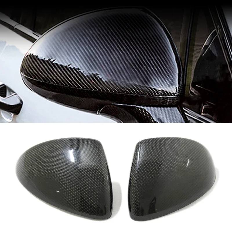 

For Porsche 2011-2014 Cayenne 958 Carbon Fiber Car Mirror Covers Side Mirror Covers Caps Shell Add on Style 2PCS