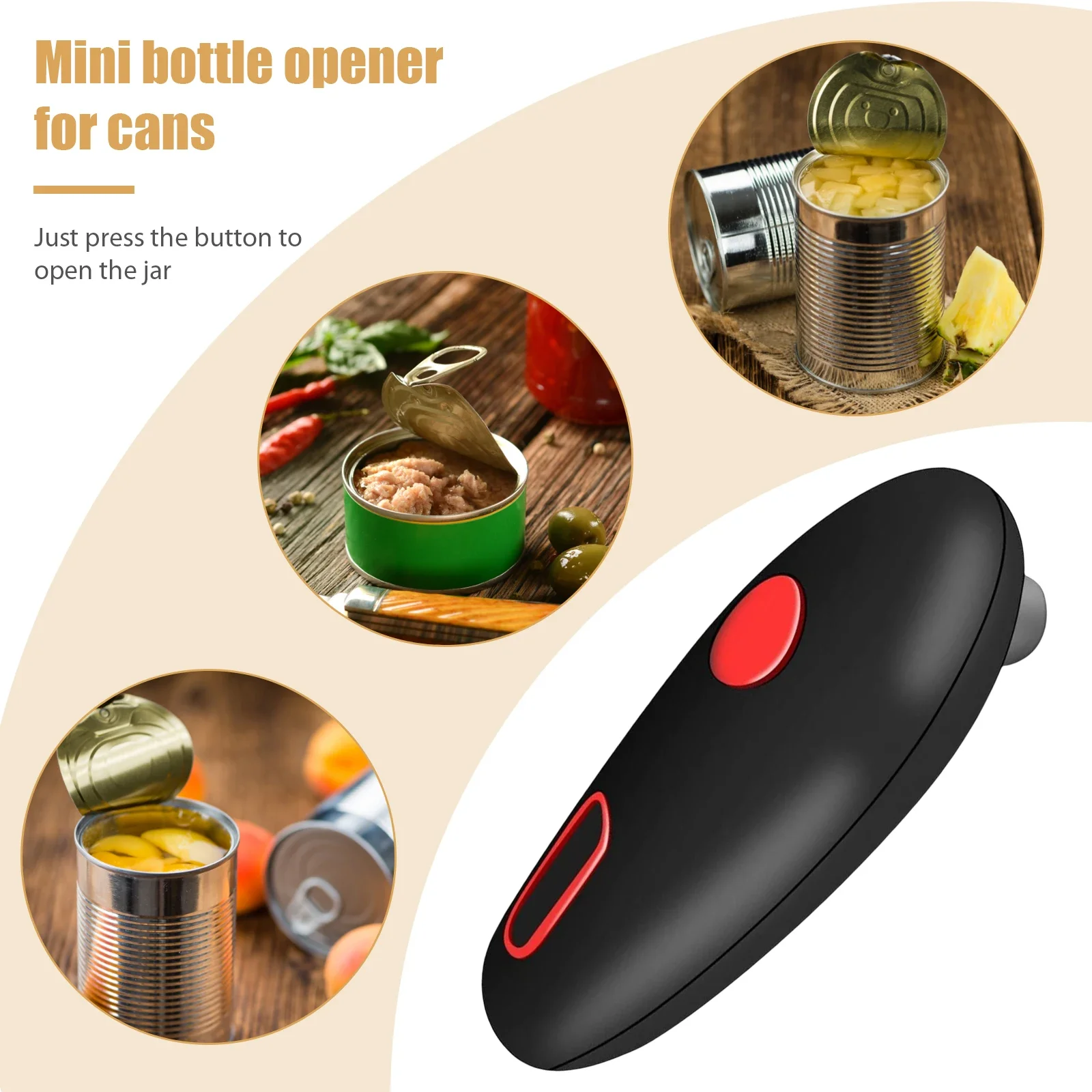 Automatic Jar Opener Tin Can Open Machine Touch None Sharp Edges Electric High Power Jar Tin Opener Kitchen Gadgets Can Openers 2