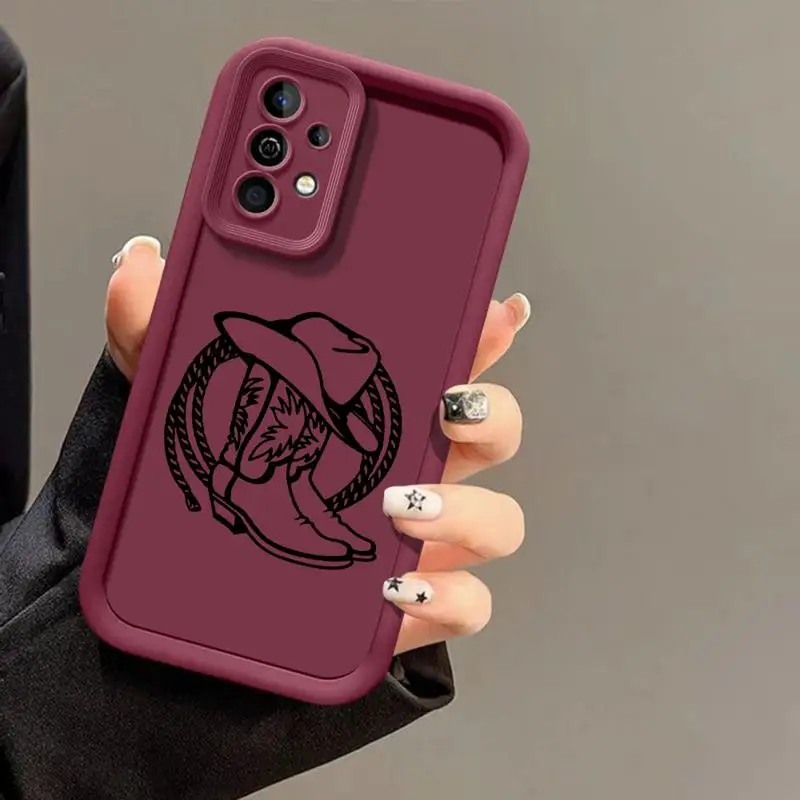 Western Cowgirl TPU Soft Phone Case Cover