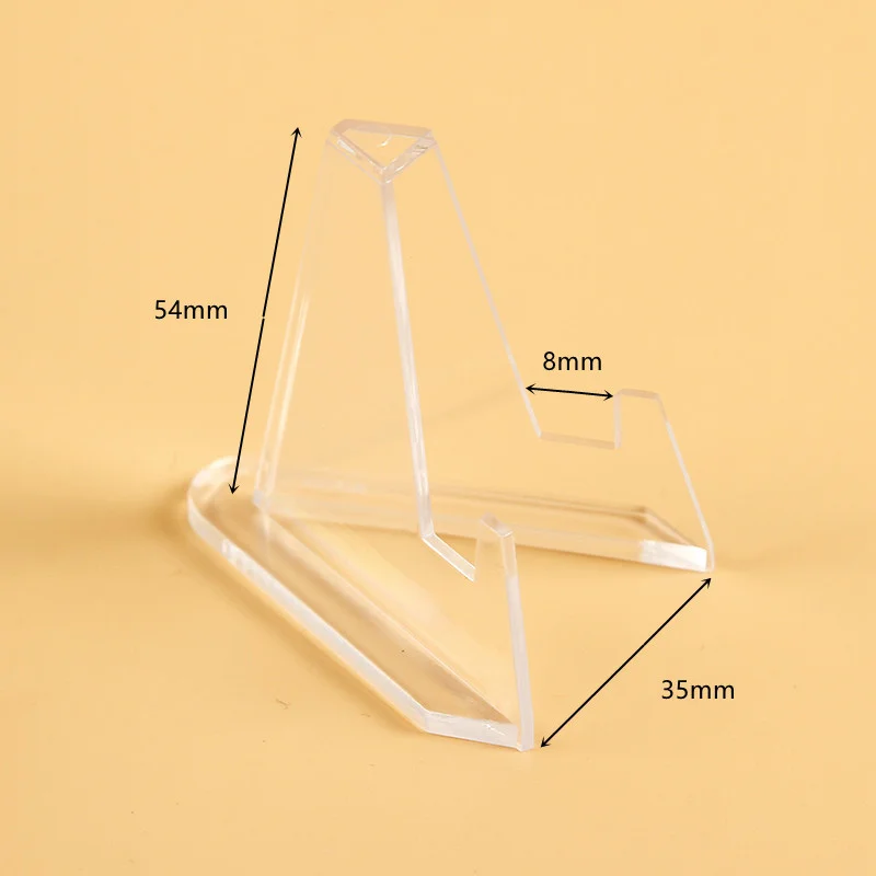 투명 아크릴 동전 디스플레이 스탠드 홀더, 소형 이젤 랙 카드, 기념 챌린지 동전 캡슐 거치대 지지대, 20 개