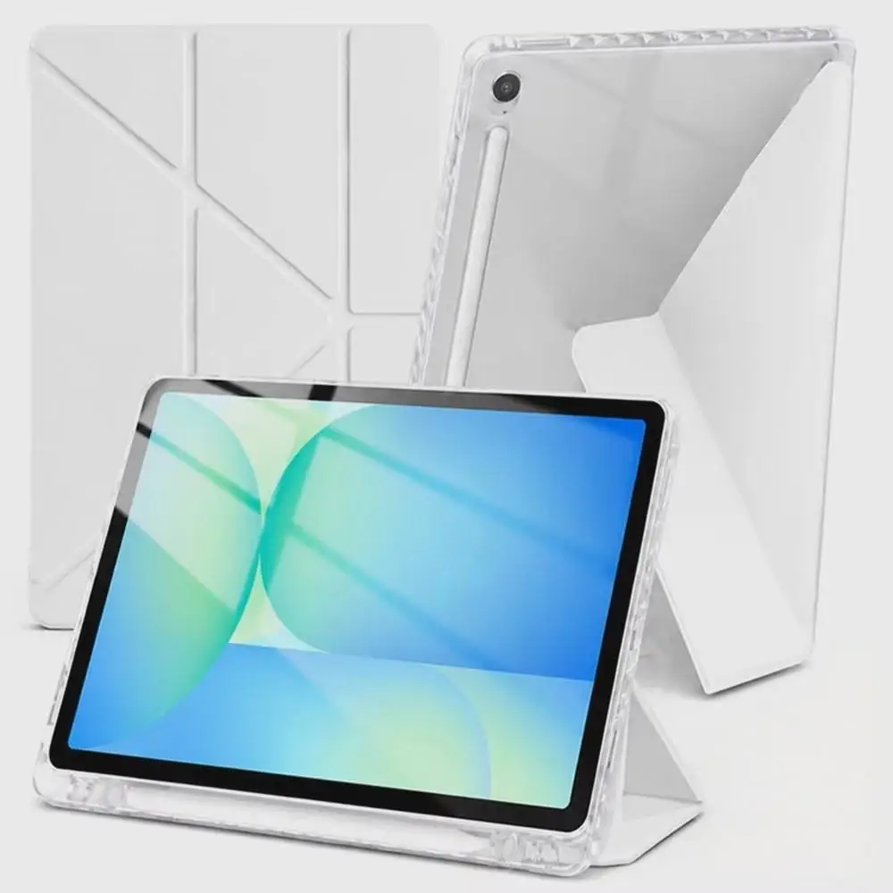 Magnetic Transparent Tablet Case with Pen Slot