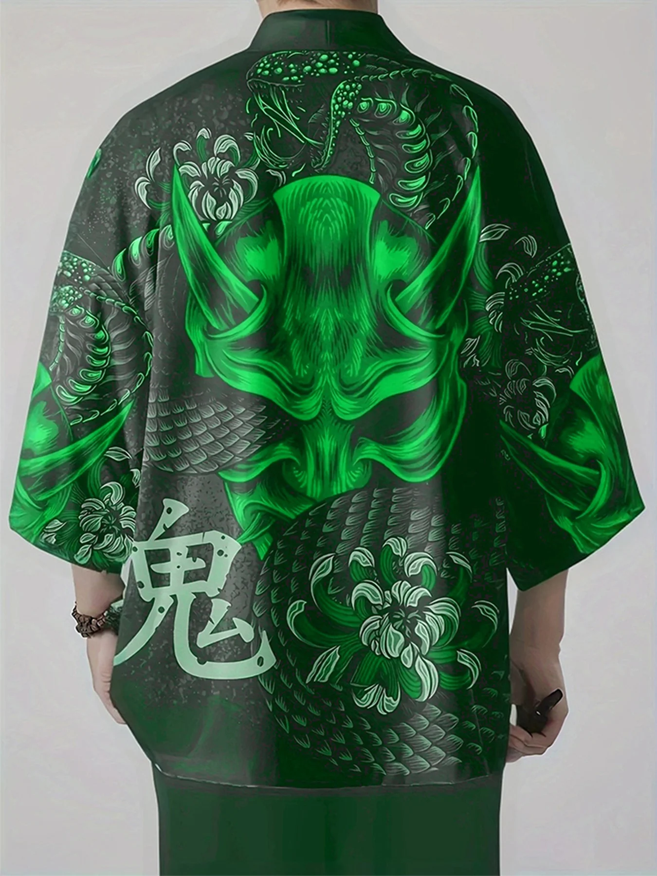 Japanese Kimono Snake Demon kimono men Women Haori Yukata Cosplay Traditional Clothing