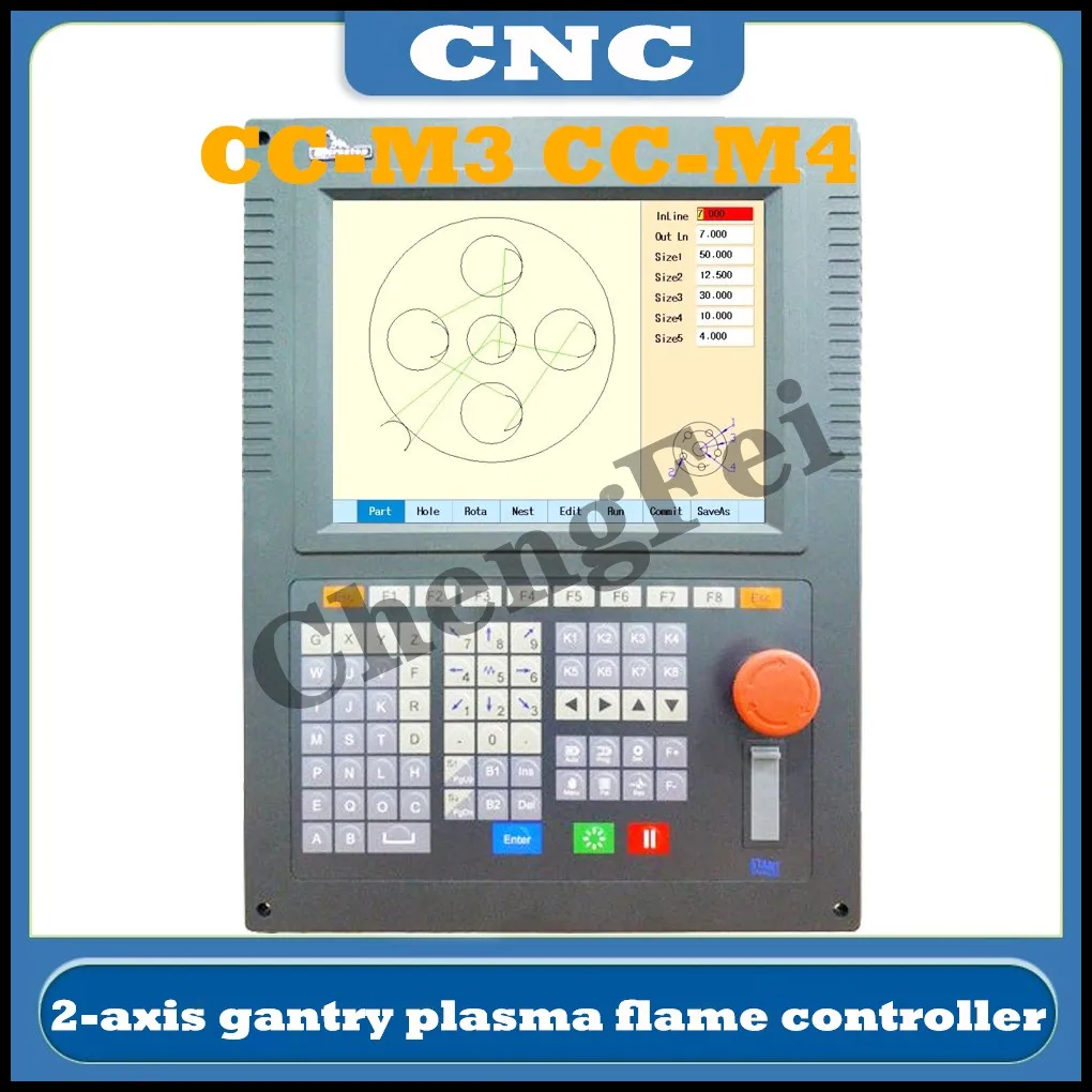 

CNC 2-осевой gantry плазменный контроллер пламени, женственная стандартная система резания CC-M4C, совместимая с женской, детской