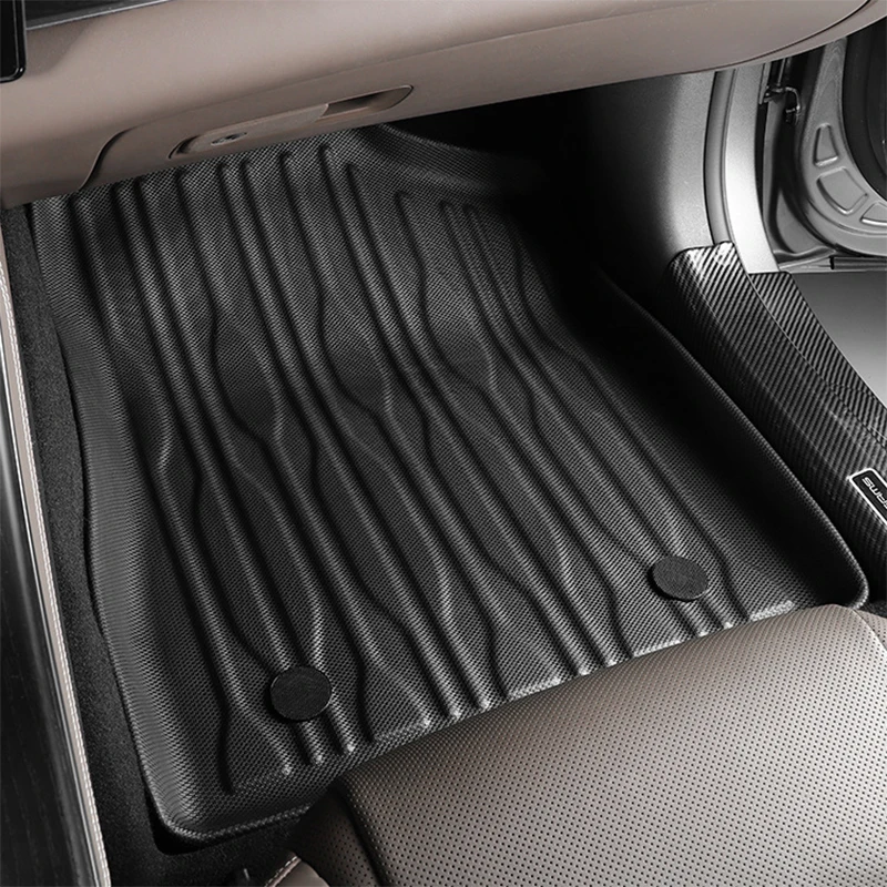 For BYD Han EV / DMI-TPE Floor Mats and Cargo Liner, All Weather Anti-Slip Waterproof Rear Trunk Mats Backrest