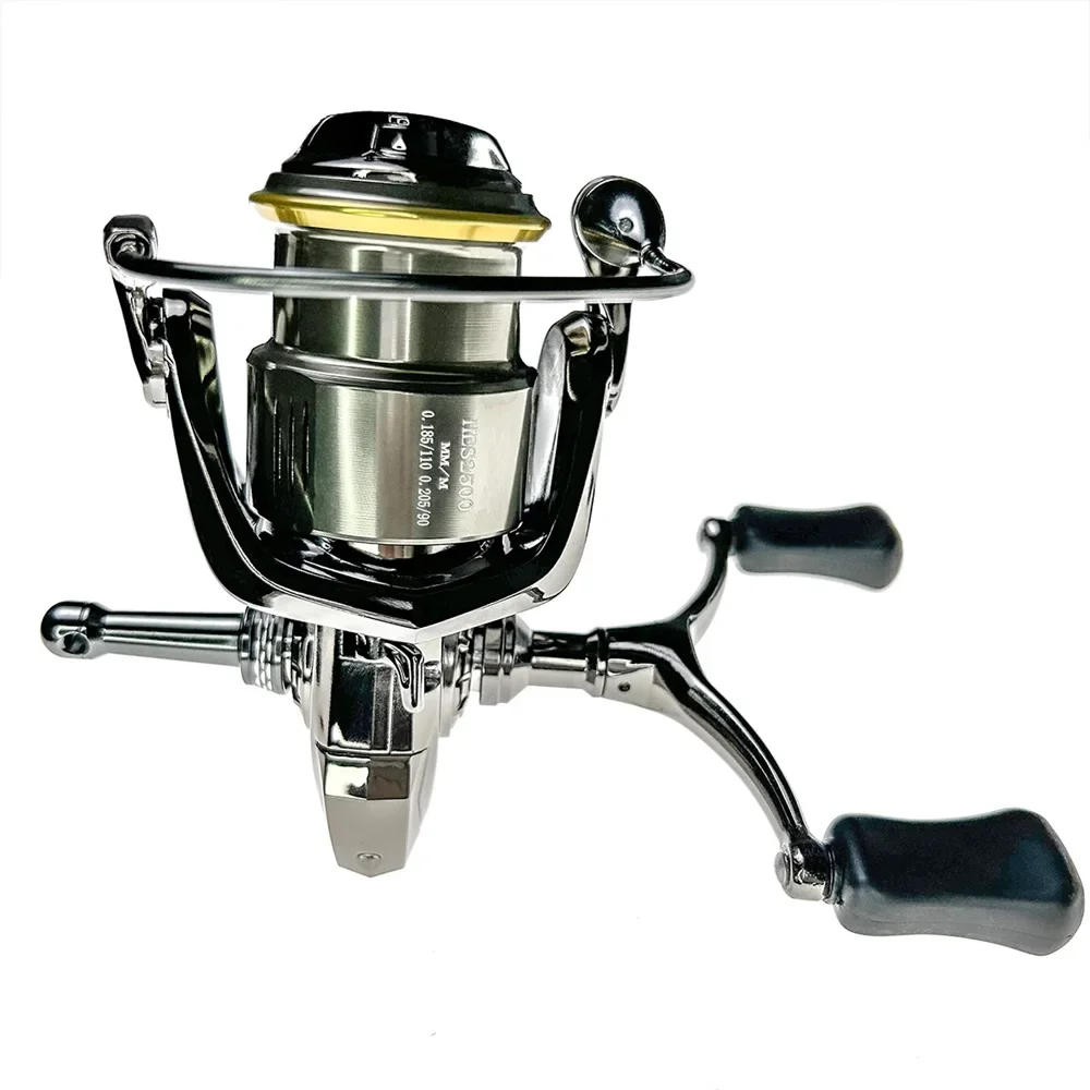 

Fishing Reel 5.2:1 High Speed Gear Ratio 1500 2500 3500 Carp Feeder Metal Spool Double Rocker Arm Balance Rod Saltwater Tackle