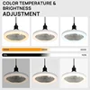 3In1 Ceiling Fan With Lighting Lamp E27 Converter Base With Remote Control For Bedroom Living Home Silent Ac85-265v 6
