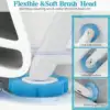 Toilet Brush Disposable Replacement Head Cleaning Kit Toilet Bowl With Refills Long Handle Bathroom Cleaning Tool With Holder 3