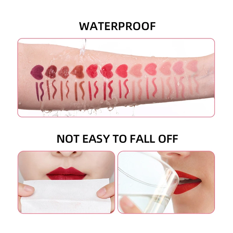 12 Colors Velvet Lip Liner Pencil Matte Lipstick Waterproof Lasting Brown Professional Makeup Full Lip Contour Korean Cosmetics 5