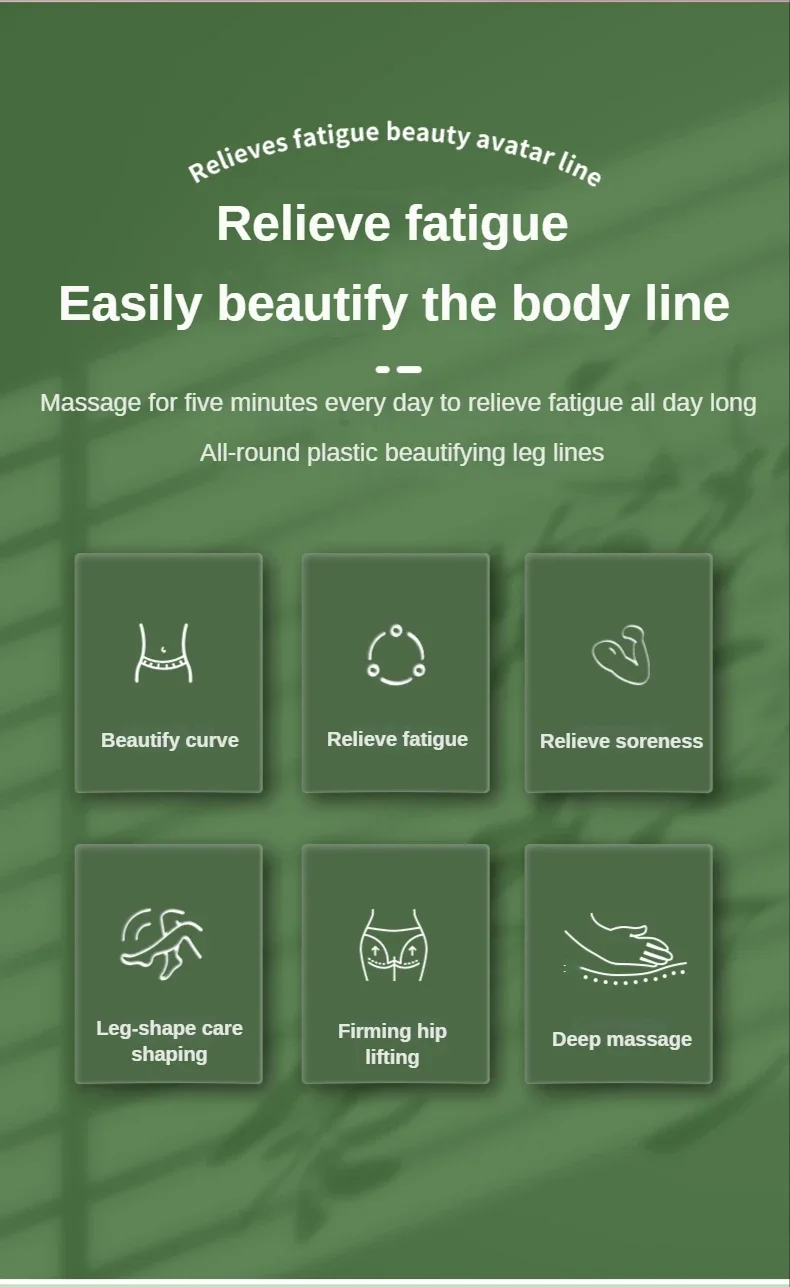 Bein-Rollenmassagegerät Cellulite-Massagegerät Manuelles Muskel-Massagegerät Multifunktionaler Beckenboden-Muskeltrainer Schönheitswerkzeuge Neu – Detail 2