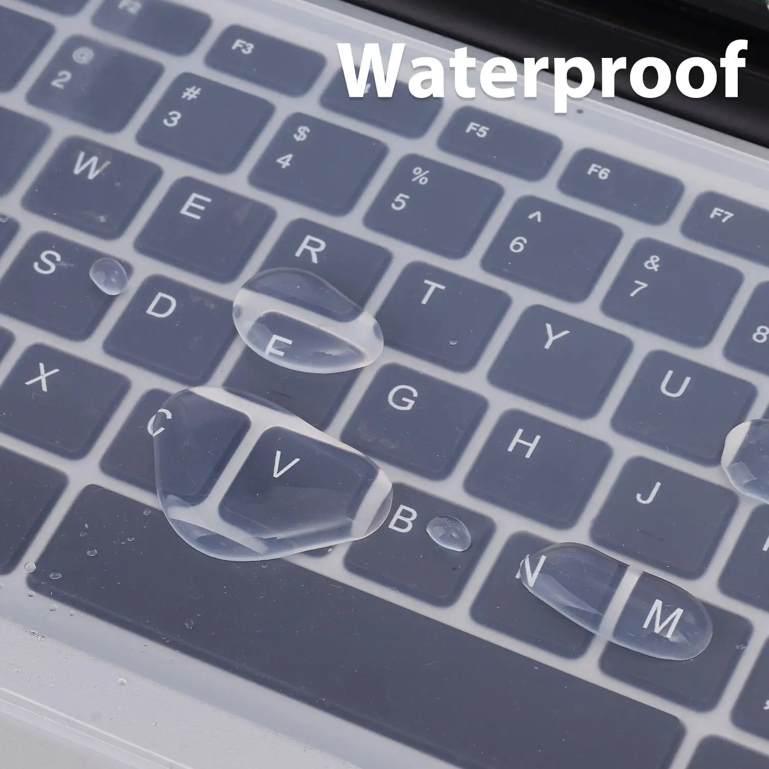 Premium Laptop Keyboard Protector - Clear, Soft, Waterproof, and Dustproof Cover for 15.6 to 17.3 Notebooks