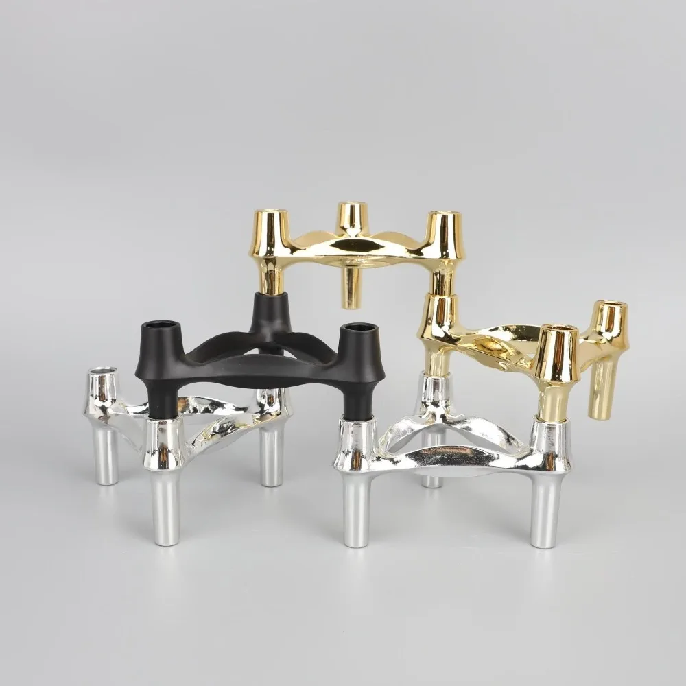 Metal Molecular Structure Candle Holder for Home Decor
