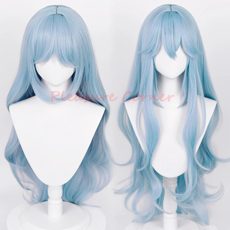 Cosplay Wigs Rei Ayanami Cosplay Women Long Blue Wig Anime EVA Heat Resistant Synthetic Pre Styled