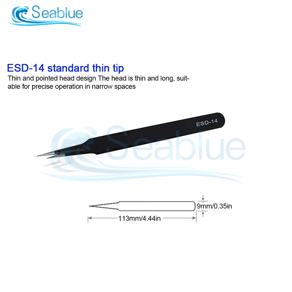 Tweezer Tool ESD Anti Static Tweezers Phone Repair Tweezers 6pcs Anti-static Stainless Steel Tweezers Maintenance Tool Kits for iPhone