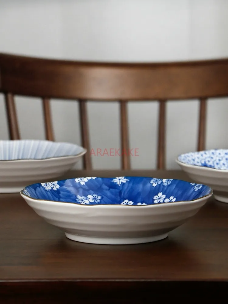 Dish plate Home creative dumpling plate 8 inch breakfast Dim sum salad fruit