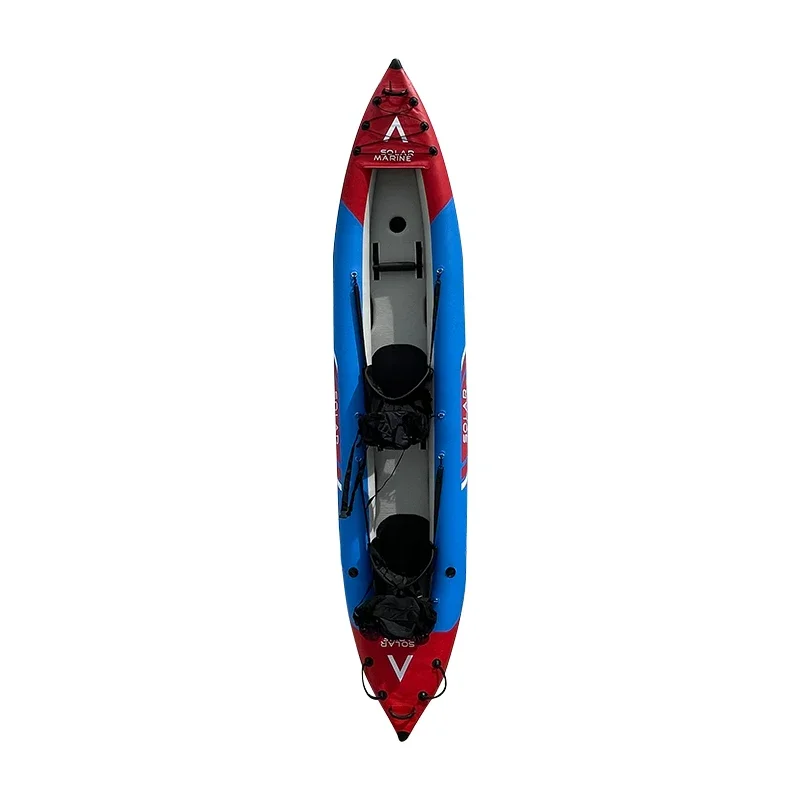 Solar Marine Customizable Inflatable Kayak 2 Person High Performance Dropstitch Fishing Boat Folding Touring Kayak with Paddles