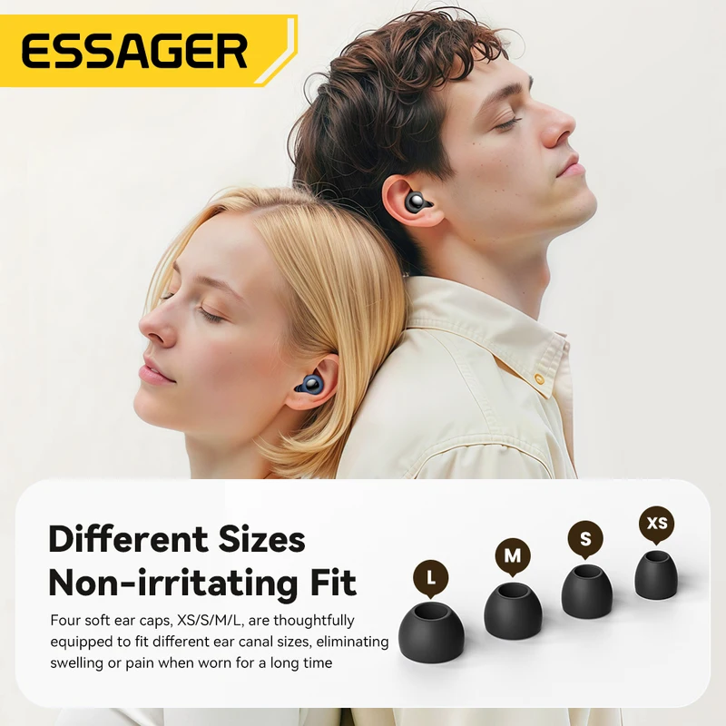 ESSAGER Noise Cancelling Ear Plugs for Sleeping Soft