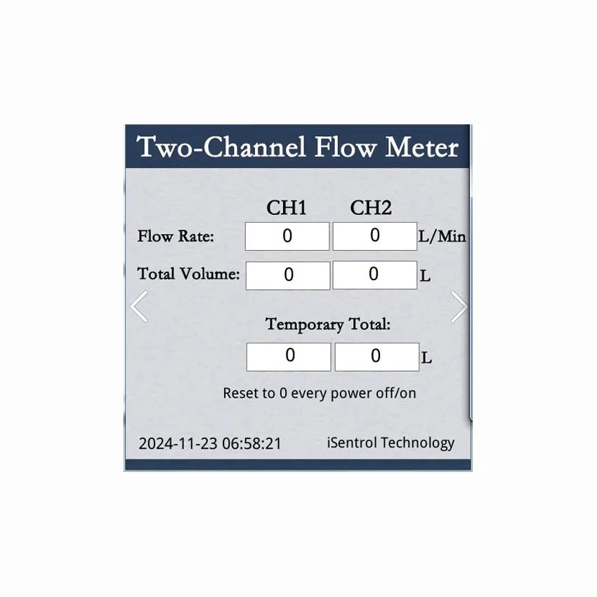 Digital Flow Meter Two Way Flowmeter Two Hall Flow Sensors Measurement Multi Sizes Flowsensor For Water Diesel