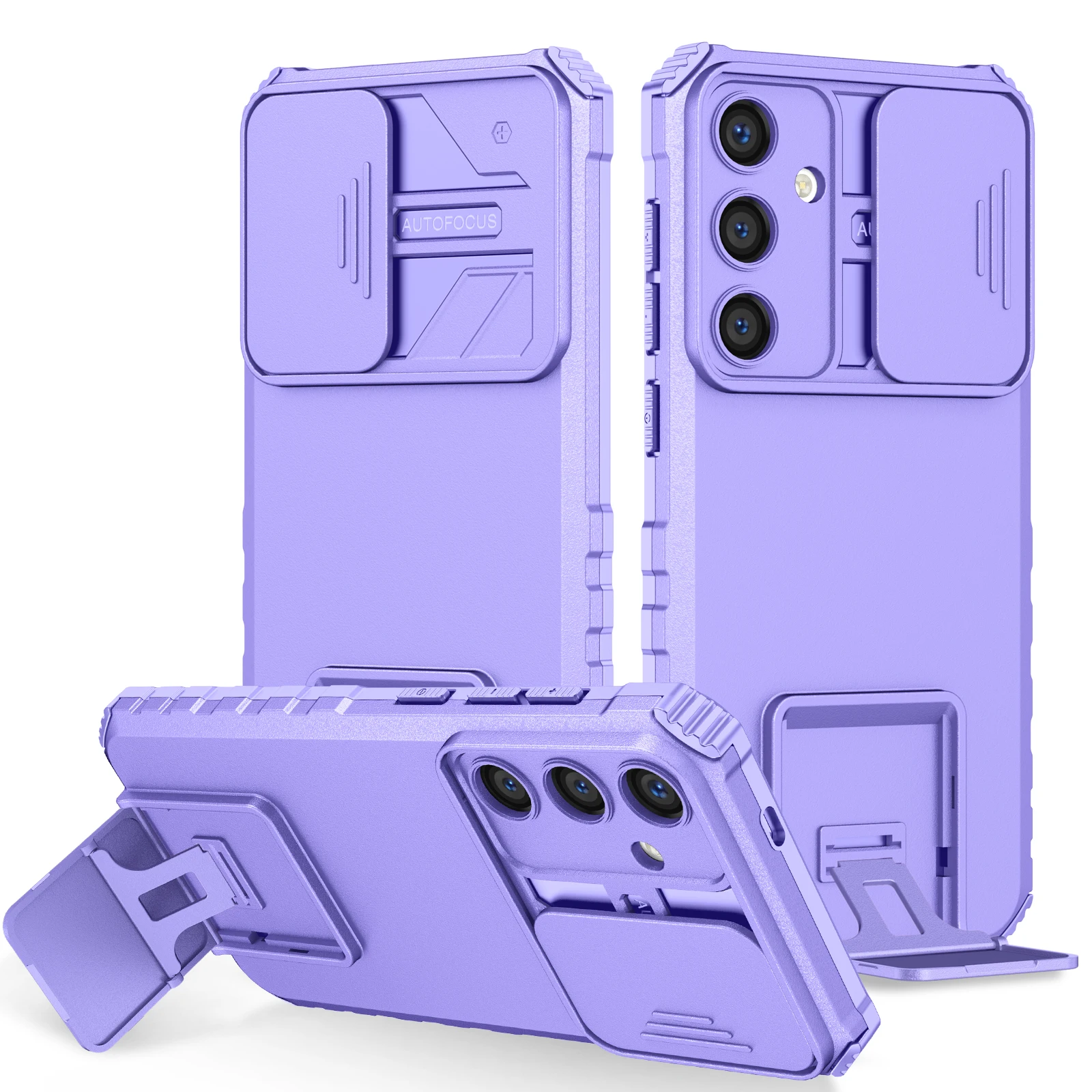Sleek Black Kickstand Bag Cover Case