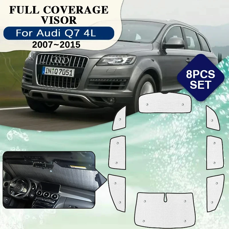 

Full Coverage Sunshades For Audi Q7 4L Accessories 2007~2015 Full Surround Windshield Window Visor 2008 2009 2010 2011 2012 2013