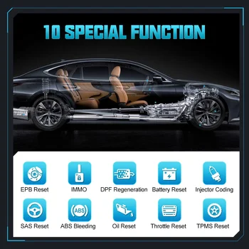 ANCEL X7 OBD2 Scanner Bluetooth for Car Full System Diagnostic Tools TPMS DPF EPB Oil Professional Mechanical Workshop Tool 4