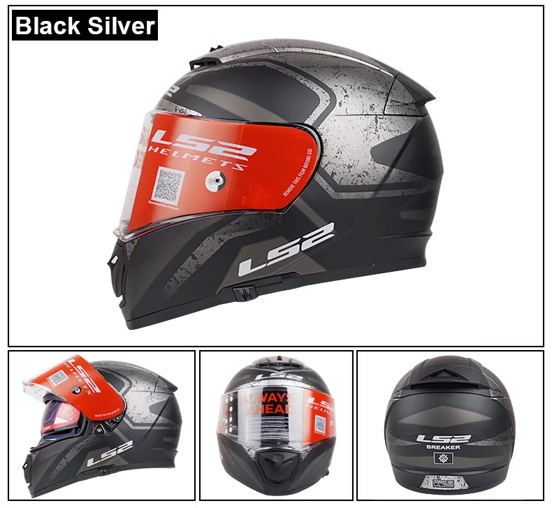 Ls2 Original kask motocyklowy LS2 FF390 Racing casco moto Breaker