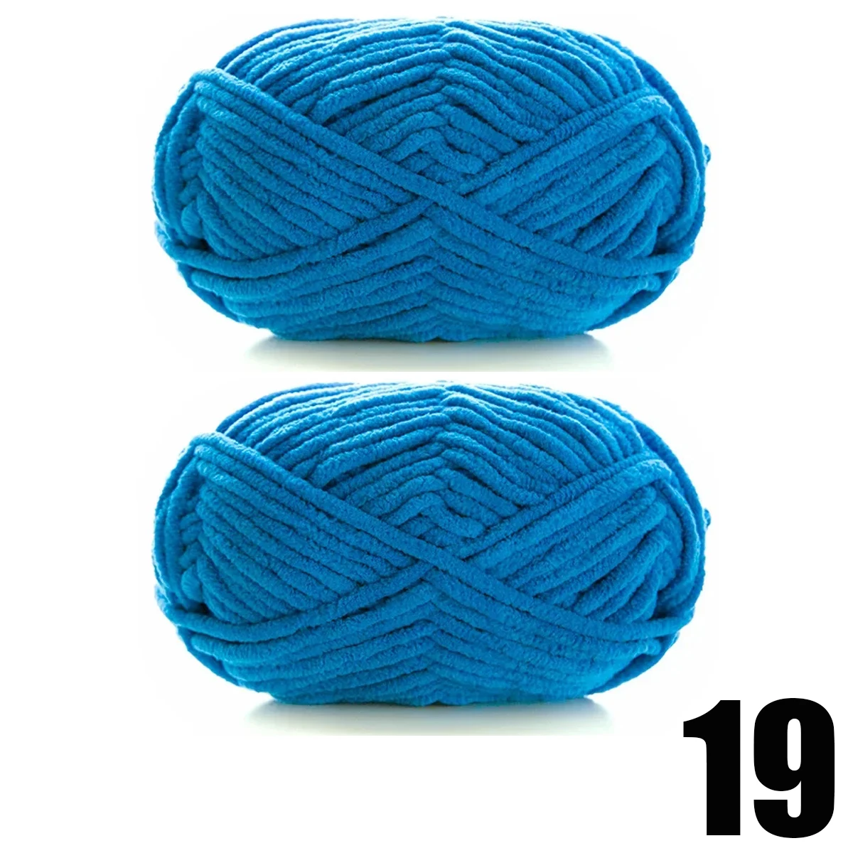 Luxury Soft Chenille Velvet Yarn for Handmade Knitting Projects, 2pcs of 50g Each