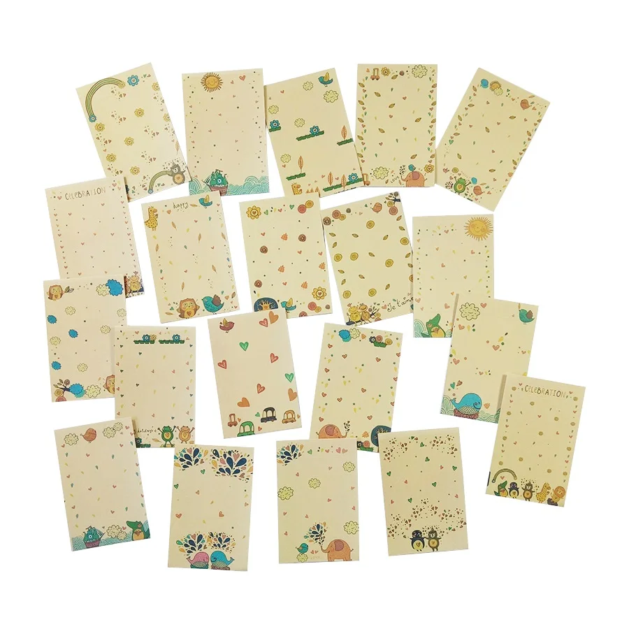 

15packs Creative Cute Cartoon Kraft Paper Stickers Album Diary Decor DIY Stickers Wholesale Free Shipping