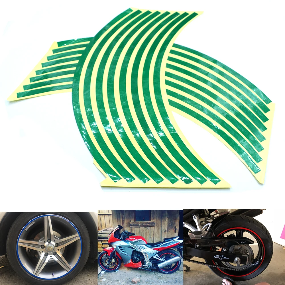 

Universal car motorcycle wheel sticker reflective rim stripe tape For KAWASAKI Z250 Z300 Z650 Z750 Z800 Z900 Z1000 ZX9R ZX10R