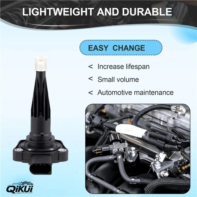 QIKUI 12618638754 프리미엄 엔진 오일 레벨 센서 BMW X5, X1, 750i, 750i 호환
