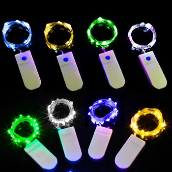 LED 요정 조명 구리 와이어 스트링, 깜박이는 휴일 야외 램프 화환, 크리스마스 트리 웨딩 파티 장식
