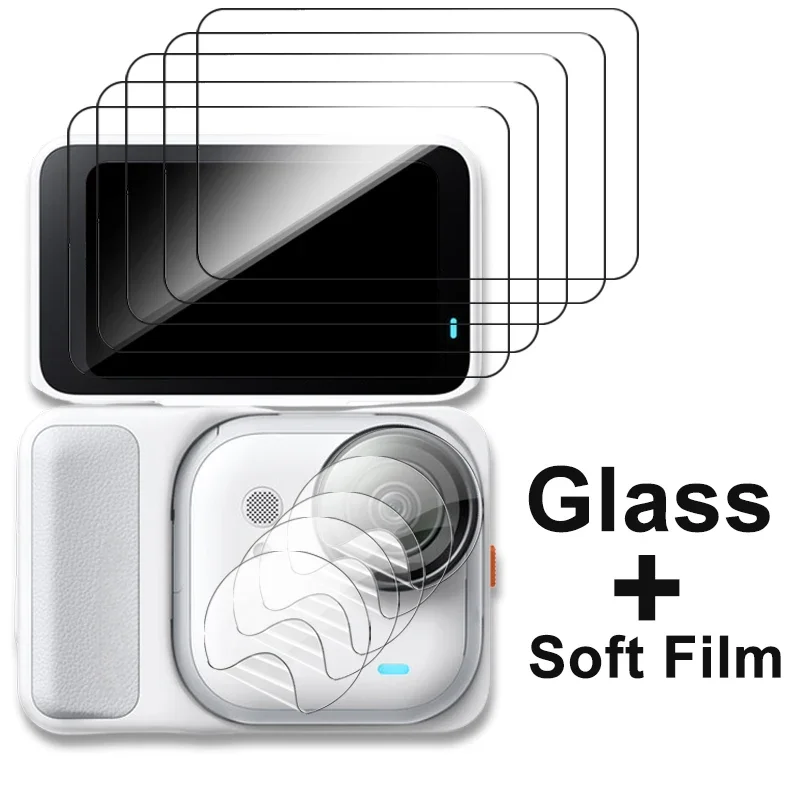 Screen Protector for Insta360 GO Ultra Action Camera Protective Tempered Glass with Lens TPU Film for Insta GO Ultra Accessories