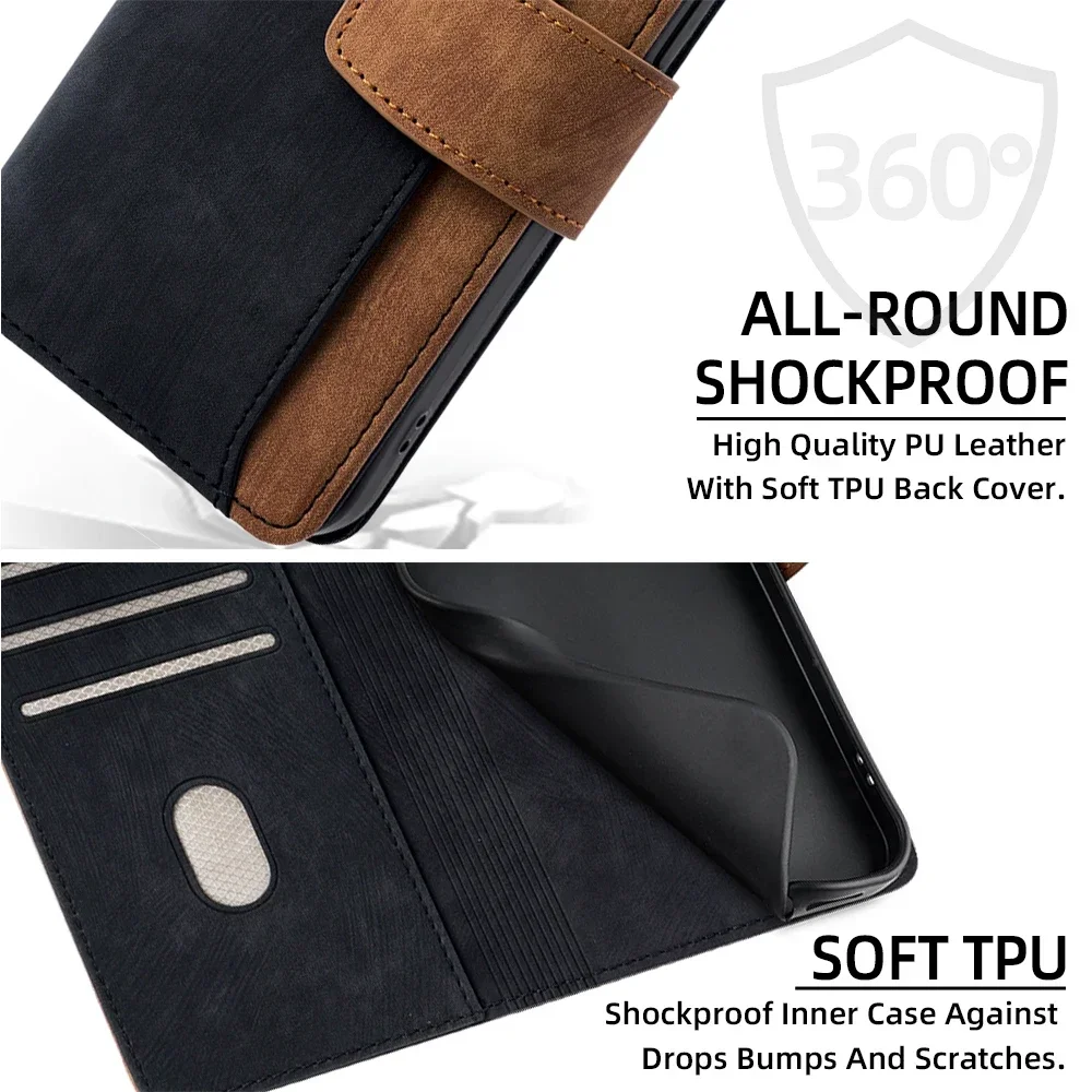 Elegant Metal Buckle Flip Cover Phone Case with Business Design